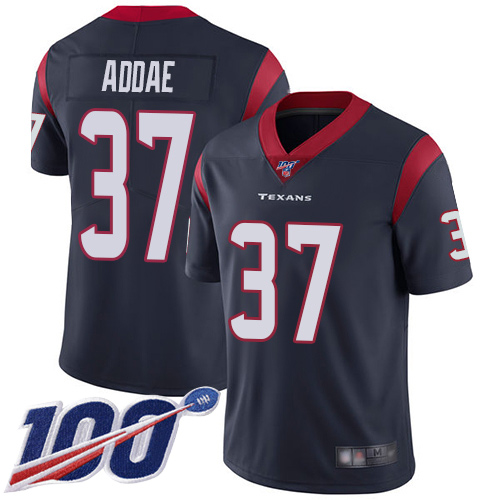 Houston Texans Limited Navy Blue Men Jahleel Addae Home Jersey NFL Football 37 100th Season Vapor Untouchable